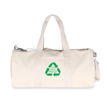dua ned urassn-don't be wasteful, dialect - Recycled Canvas Sports Bag by Stanley/Stella - natural - Front