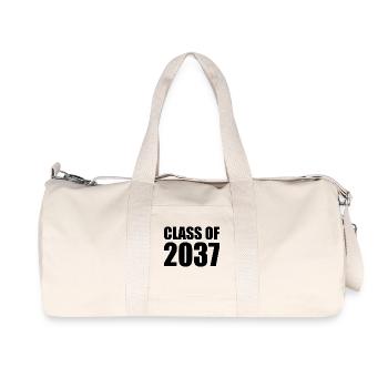 Class of 2037 - Recycled Canvas Sports Bag by Stanley/Stella - natural - Front