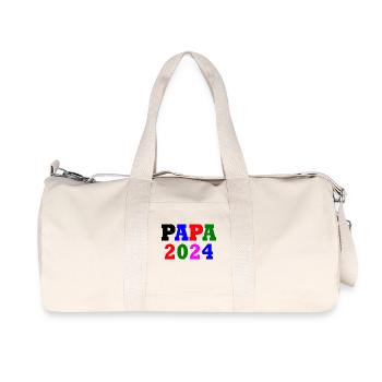 Papa 2024 - Recycelte Canvas-Sporttasche von Stanley/Stella - Naturweiß - Vorne