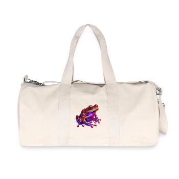 Frosch - Recycelte Canvas-Sporttasche von Stanley/Stella - Naturweiß - Vorne