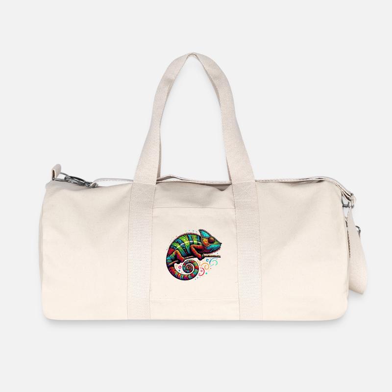 Chamäleon - Recycelte Canvas-Sporttasche von Stanley/Stella - Naturweiß