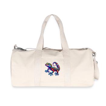 Gecko - Sac de sport en toile recyclée Stanley/Stella - blanc naturel - Devant
