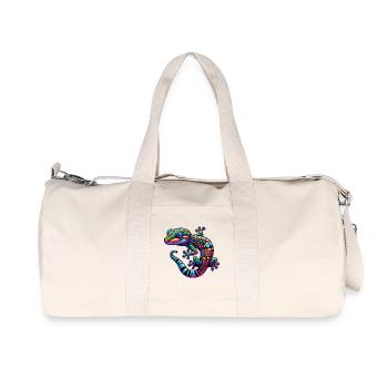 Gecko - Sac de sport en toile recyclée Stanley/Stella - blanc naturel - Devant