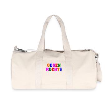 Gegen rechts - Recycelte Canvas-Sporttasche von Stanley/Stella - Naturweiß - Vorne