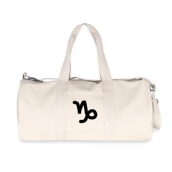 Capricorne Signe du zodiaque Capricorne - Sac de sport en toile recyclée Stanley/Stella - blanc naturel - Devant