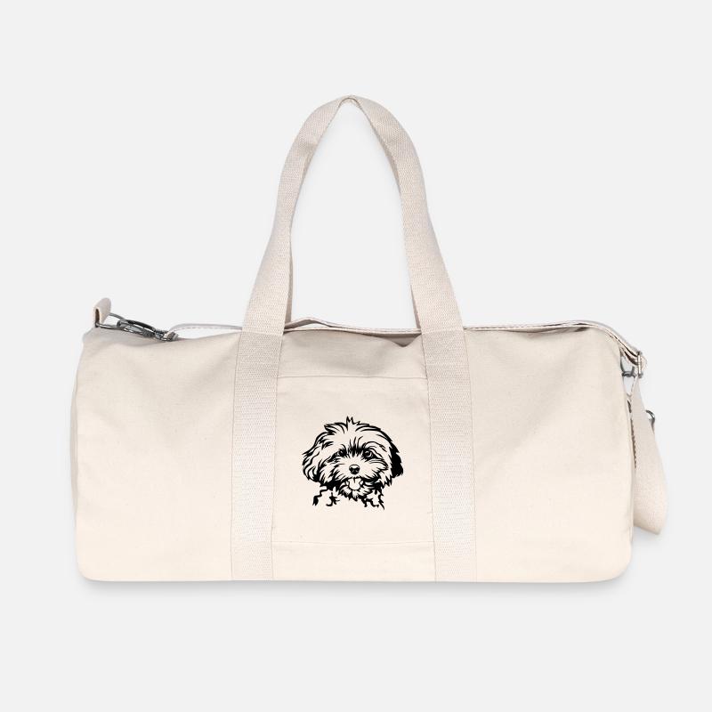 Bolonka - Recycelte Canvas-Sporttasche von Stanley/Stella - Naturweiß