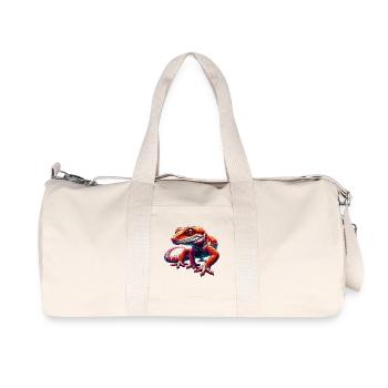 Gecko - Sac de sport en toile recyclée Stanley/Stella - blanc naturel - Devant