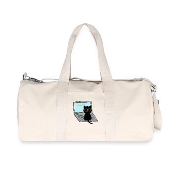 Kill All Humans Cat - Recycelte Canvas-Sporttasche von Stanley/Stella - Naturweiß - Vorne