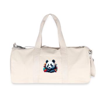 Panda - Recycled Canvas Sports Bag by Stanley/Stella - natural - Front