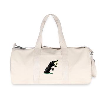 Krokodil Ich Hab Dich Zum Fressen Gern - Recycelte Canvas-Sporttasche von Stanley/Stella - Naturweiß - Vorne