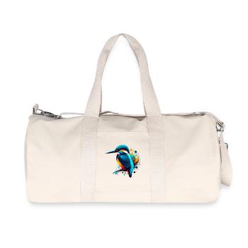 Eisvogel - Recycelte Canvas-Sporttasche von Stanley/Stella - Naturweiß - Vorne