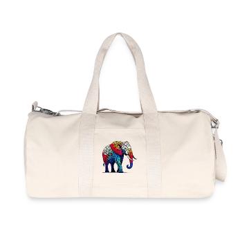 Elephant - Recycled Canvas Sports Bag by Stanley/Stella - natural - Front