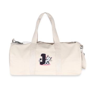 Cat Letter J - Recycled Canvas Sports Bag by Stanley/Stella - natural - Front