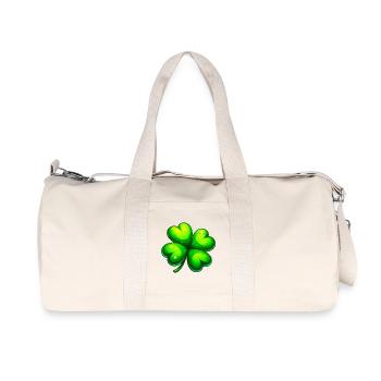 Trèfle à quatre feuilles - Sac de sport en toile recyclée Stanley/Stella - blanc naturel - Devant