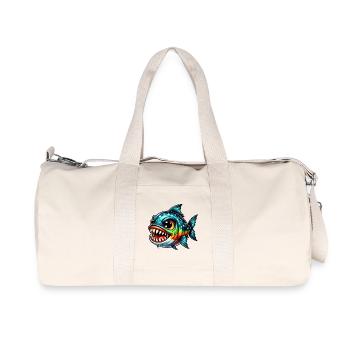 Piranha - Recycled Canvas Sports Bag by Stanley/Stella - natural - Front