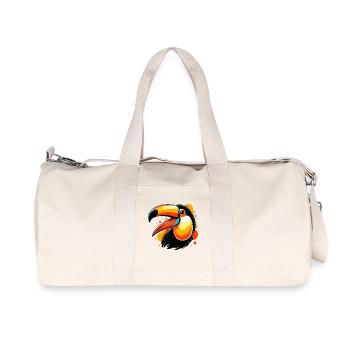 Tukan - Recycelte Canvas-Sporttasche von Stanley/Stella - Naturweiß - Vorne