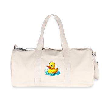 Duckling Duck Duck Duck - Recycled Canvas Sports Bag by Stanley/Stella - natural - Front