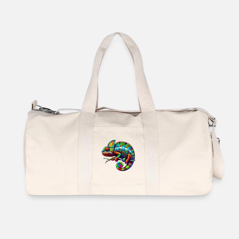 Chamäleon - Recycelte Canvas-Sporttasche von Stanley/Stella - Naturweiß