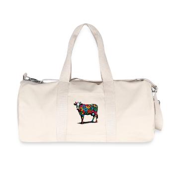 Vache - Sac de sport en toile recyclée Stanley/Stella - blanc naturel - Devant