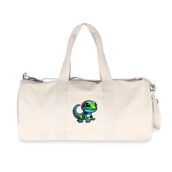 Gecko - Recycelte Canvas-Sporttasche von Stanley/Stella - Naturweiß - Vorne