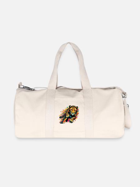 Gepard - Recycelte Canvas-Sporttasche von Stanley/Stella - Naturweiß