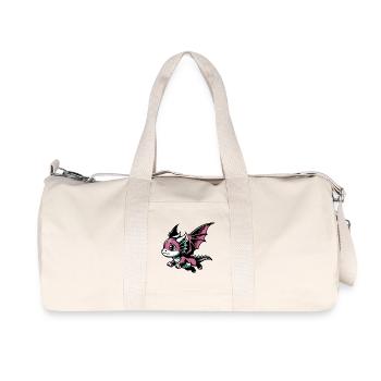 Drache - Recycelte Canvas-Sporttasche von Stanley/Stella - Naturweiß - Vorne