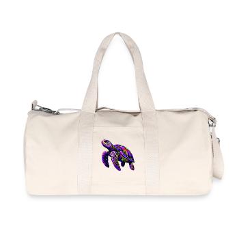 Schildkröte - Recycelte Canvas-Sporttasche von Stanley/Stella - Naturweiß - Vorne