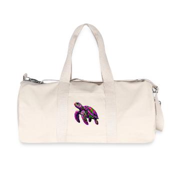 Schildkröte - Recycelte Canvas-Sporttasche von Stanley/Stella - Naturweiß - Vorne