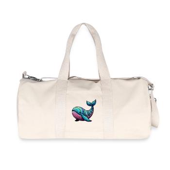Wal - Recycelte Canvas-Sporttasche von Stanley/Stella - Naturweiß - Vorne