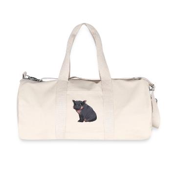 Mignon bébé hippopotame - Alarme de câlin ! - Sac de sport en toile recyclée Stanley/Stella - blanc naturel - Devant