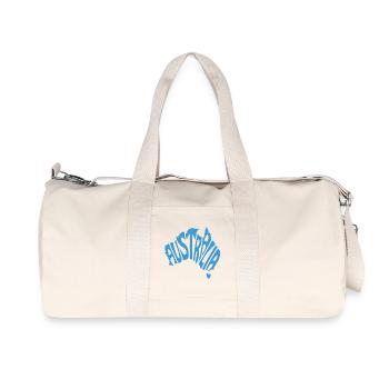 Carte de l’Australie Conception de typographie artistique - Sac de sport en toile recyclée Stanley/Stella - blanc naturel - Devant