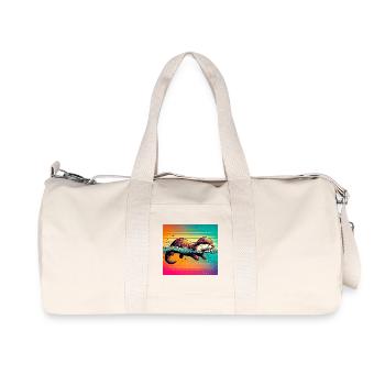 Otter - Recycelte Canvas-Sporttasche von Stanley/Stella - Naturweiß - Vorne