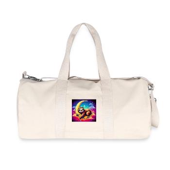 Faultier - Recycelte Canvas-Sporttasche von Stanley/Stella - Naturweiß - Vorne