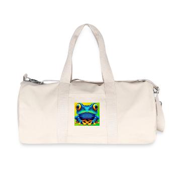 grenouille - Sac de sport en toile recyclée Stanley/Stella - blanc naturel - Devant