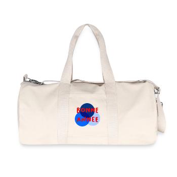 HAPPY NEW YEAR. NEW YEAR'S EVE. NEW YEAR - Recycled Canvas Sports Bag by Stanley/Stella - natural - Front