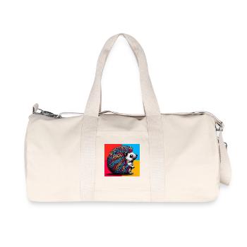 hedgehog - Recycled Canvas Sports Bag by Stanley/Stella - natural - Front