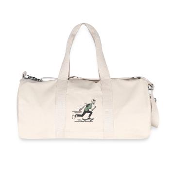 T-shirt squelette patineur – Cool streetwear design - Sac de sport en toile recyclée Stanley/Stella - blanc naturel - Devant