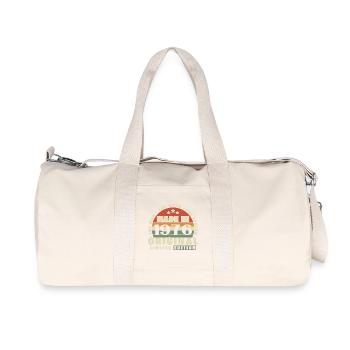 1976 Vintage Retro Geburtstagsgeschenk - Recycelte Canvas-Sporttasche von Stanley/Stella - Naturweiß - Vorne