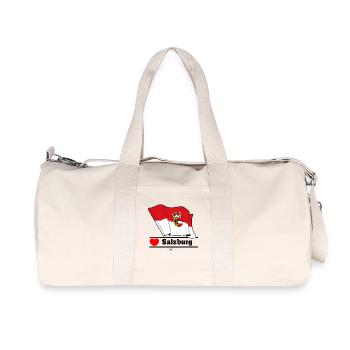 Drapeau de Salzbourg avec cœur - Sac de sport en toile recyclée Stanley/Stella - blanc naturel - Devant
