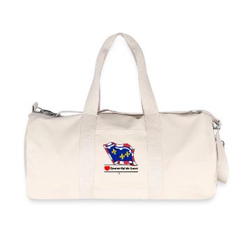 Centre-Val de Loire Love - Recycelte Canvas-Sporttasche von Stanley/Stella - Naturweiß - Vorne
