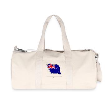 New Zealand – Text space - Recycled Canvas Sports Bag by Stanley/Stella - natural - Front