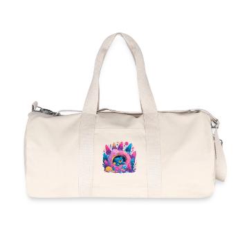 Ours dans Donut Dream Forêt de néons - Sac de sport en toile recyclée Stanley/Stella - blanc naturel - Devant