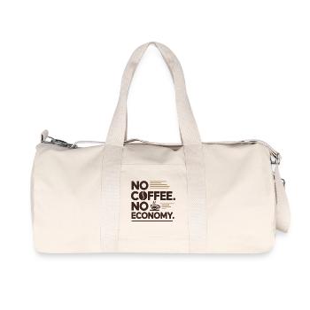 Pas de café, pas d’économie - Business Kaffee - Sac de sport en toile recyclée Stanley/Stella - blanc naturel - Devant