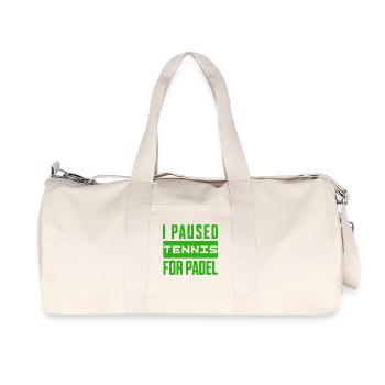 Tennis & Padel T-shirt, or bag for winners - Recycled Canvas Sports Bag by Stanley/Stella - natural - Front