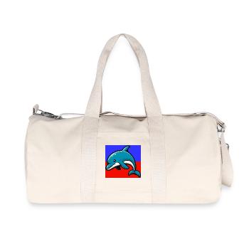 dolphin - Recycled Canvas Sports Bag by Stanley/Stella - natural - Front