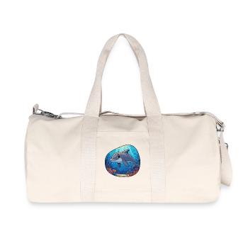 Dauphin sous-marin dans un récif corallien - Sac de sport en toile recyclée Stanley/Stella - blanc naturel - Devant
