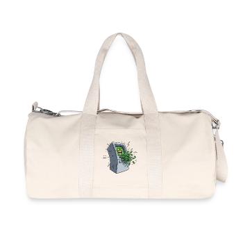Dessin animé gourmand de distributeur automatique - Sac de sport en toile recyclée Stanley/Stella - blanc naturel - Devant