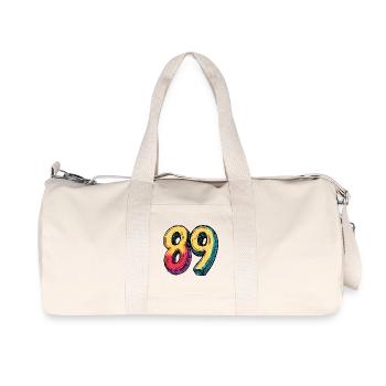 89 Number Colorful - Recycled Canvas Sports Bag by Stanley/Stella - natural - Front