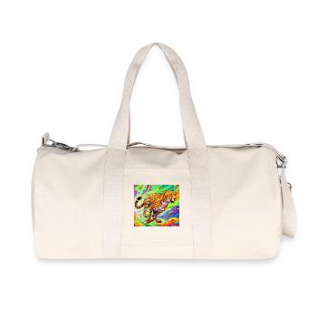 guépard - Sac de sport en toile recyclée Stanley/Stella - blanc naturel - Devant