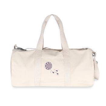 Silhouette minimaliste d’un joueur de fléchettes - Sac de sport en toile recyclée Stanley/Stella - blanc naturel - Devant